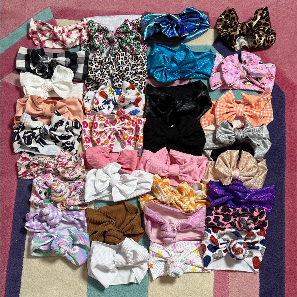 Bundle of 33 baby-toddler Headbands